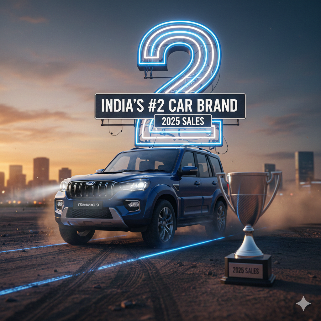 Mahindra Sales 2025: भारत को मिला नया ‘SUV किंग’! महिंद्रा ने हुंडई और टाटा को पीछे छोड़ नंबर-2 पर जमाया कब्जा